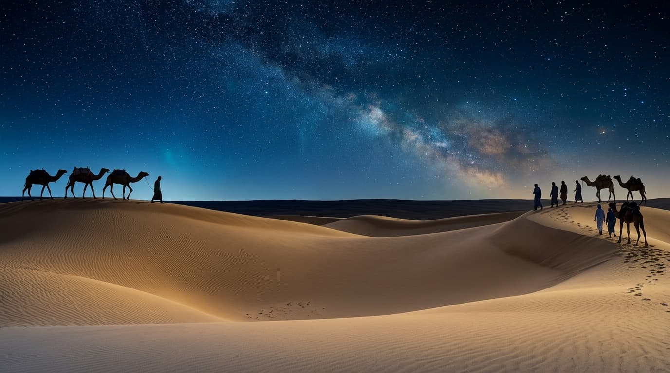 Arabian Desert Caravan